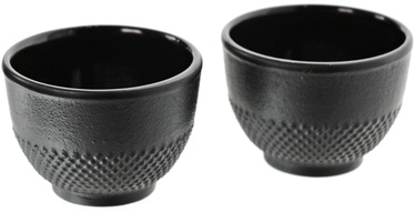 Krūzīte Japanese Cast Iron Cup Set, 2 gab., melna, 0.1 l