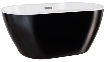 Vann, teisaldatav Besco Navia Black&White, 150 cm x 80 cm x 60 cm, ovaalne