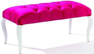 Табурет Kalune Design Ottoman Yakut, белый/фуксия (magenta), 44 см x 92 см x 44 см