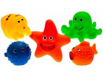 Vannas rotaļlieta Hencz Toys Bath Toys Sea Animals, 5 gab.