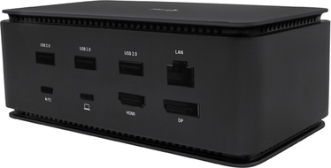 Jungčių stotelė i-Tec USB4DUALDOCK100W, juoda