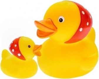 Vonios žaislų rinkinys MomsCare Ducklings 805, raudona/geltona, 2 vnt.