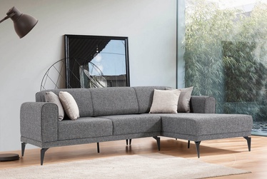 Stūra dīvāns Kalune Design Çýnar Smoke, pelēka, 160 x 250 cm x 85 cm