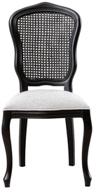 Valgomojo kėdė Kalune Design Albero41 117FRF1141, matinė, balta/juoda, 49 cm x 49 cm x 102 cm