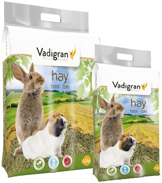 Barība grauzējiem Vadigran Presed Alps Hay, šinšilām/trušiem/jūras cūciņām, 1 kg