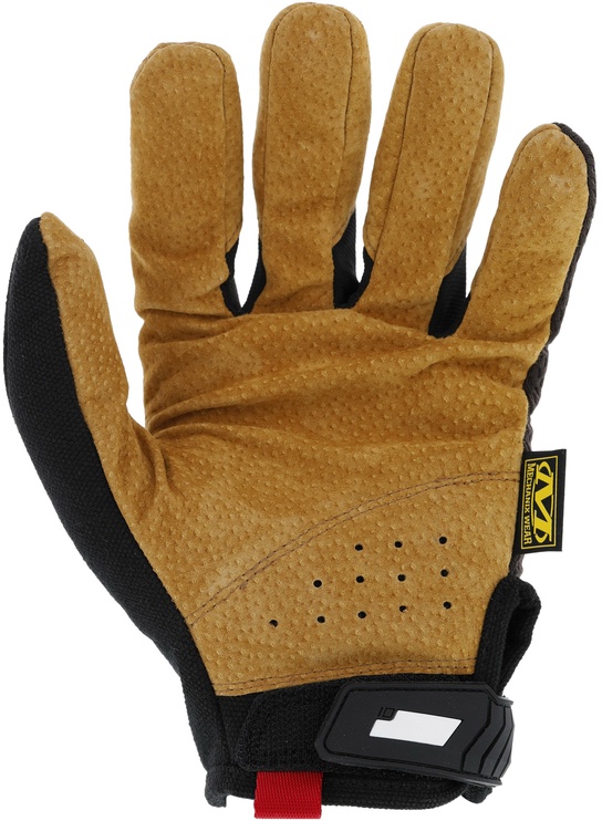 Darba cimdi pirkstaiņi Mechanix Wear Original LMG-75-008, dabīgā āda, brūna/melna, S, 2 gab.
