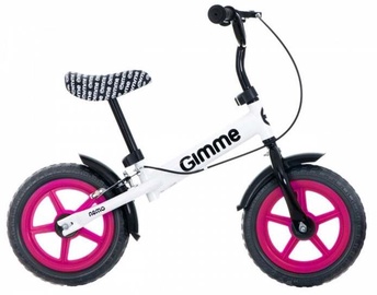 Vaikiškas dviratis Gimme Nemo, baltas/rožinis, 11"