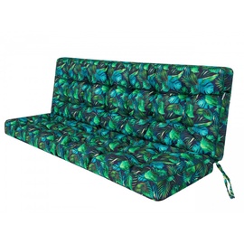 Sēdekļu spilvenu komplekts Hobbygarden Pola P18NLI13, zila/zaļa, 180 x 105 cm