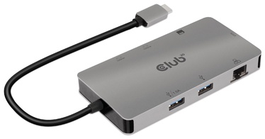 Adapter Club 3D USB-C - 2 x USB/USB-C/RJ-45/SD/MicroSD/2 x HDMI