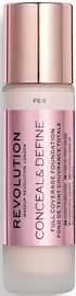 Тональный крем Makeup Revolution London Conceal & Define F0.5, 23 мл