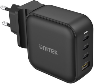 Зарядное устройство Unitek Travel GaN USB PD / QC 3.0 P1112ABK, черный