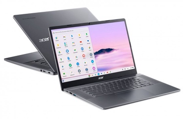 Portatīvais dators Acer Chromebook, Intel® Core™ i5-1235U, 8 GB, 512 GB, 15.6 ", Intel Iris Xe Graphics, pelēka