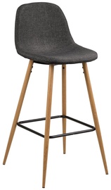 Bāra krēsls Wilma, brūna/melna/pelēka, 44 cm x 48 cm x 91 cm