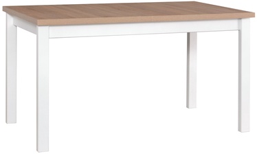 Söögilaud pikendatav MN Alba 2, valge/tamm, 1400 - 1800 mm x 800 mm x 780 mm