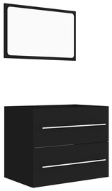 Комплект мебели для ванной VLX 804828, черный, 38.5 x 60 см x 48 см
