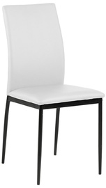 Стул для столовой Demina, белый/черный, 53 см x 43.5 см x 92 см