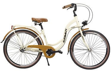 Dviratis miesto Azimut Vintage 3-Speed, 26 ", 17" (41.91 cm) rėmas, rudas/kreminė