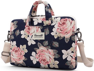 Klēpjdatoru soma Canvaslife Navy Rose, rozā/tumši zila, 13-14"