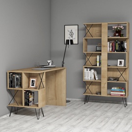 Mēbeļu komplekts Kalune Design Extra 845HCT3829, ozola, 22 cm x 90 cm x 167.3 cm