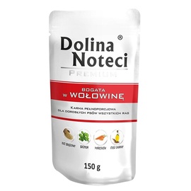 Mitrā barība (konservi) suņiem Dolina Noteci & Piper Premium, liellopa gaļa, 0.15 kg
