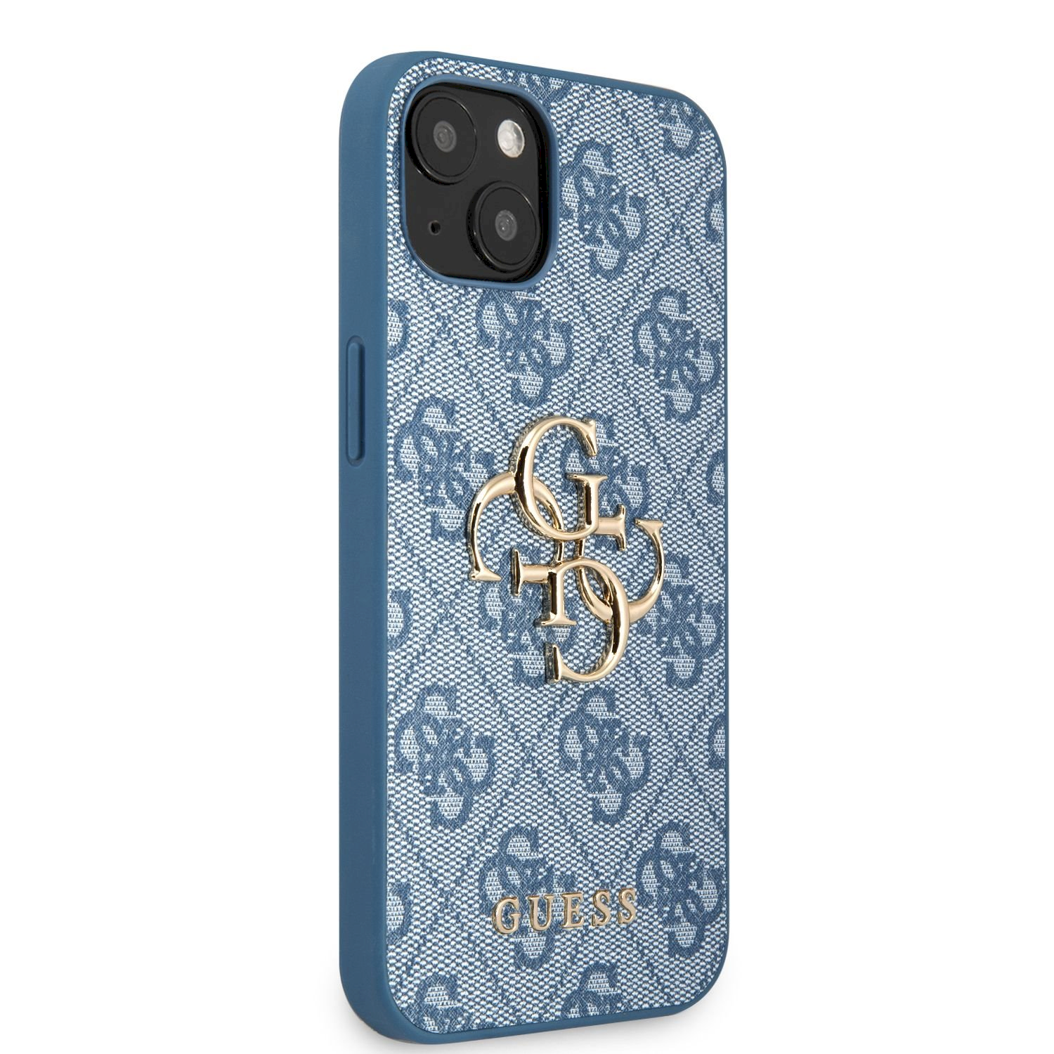 Чехол для телефона Guess 4G Metal Logo for iPhone 13 Mini, Apple iPhone 13  mini, синий - 1a.lt