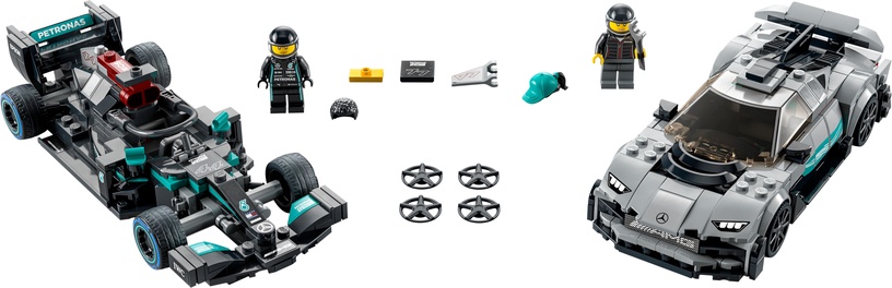 Konstruktors LEGO Speed Champions Mercedes-AMG F1 W12 E Performance un Mercedes-AMG Project One 76909