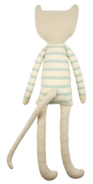 Плюшевая игрушка Meri Meri Knitted Cat, бежевый, 61 см