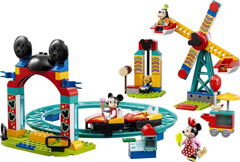 Konstruktors LEGO® ǀ Disney Mickey and Friends Mikipele, Minnija un Spruksts atrakciju parkā 10778, 184 gab.