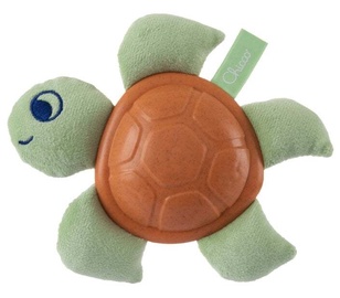 Прорезыватель Chicco Baby Turtle, зеленый/oранжевый