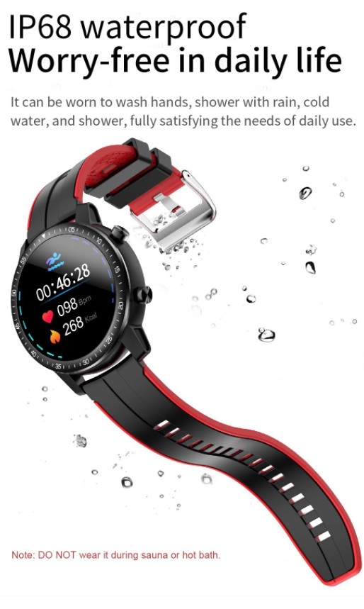 Умные часы Senbono S30, черный