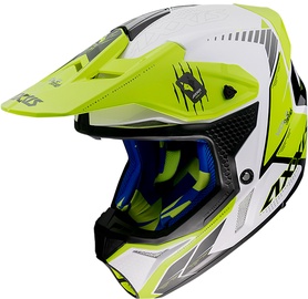 Mootorratta kiiver Axxis Wolf Star Track, M, kollane