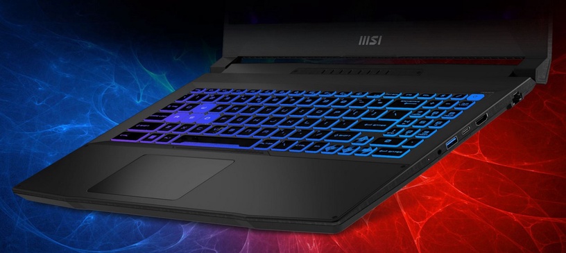 Sülearvuti MSI Katana 17, Intel® Core™ i7-12650H, 16 GB, 512 GB, 17.3 ", RTX 3050, must, en