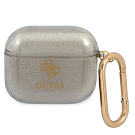 Futrālis Guess Glitter Collection Case for Airpods 3, balta