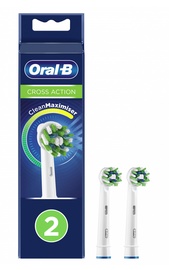 Uzgalis Oral-B Cross Action, balta, 2 gab.