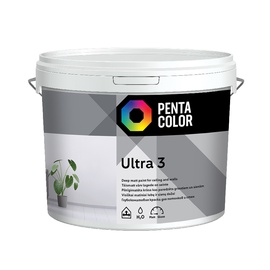 Dispersioonvärv Pentacolor Ultra 3, valge, 5 l