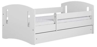 Vaikiška lova viengulė Kocot Kids Classic 2, balta, 164 x 90 cm, su patalynės dėže