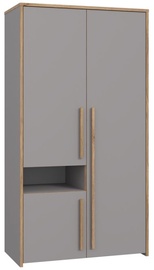 Skapis Forte Soklot SXKS721R-M378, pelēka, 52.7 cm x 104.5 cm x 194.2 cm