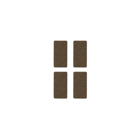 Мебельная подставка Haushalt, коричневый, 2.5 см x 5 см, 4 pcs