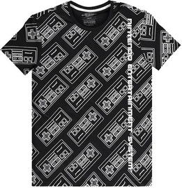 T-krekls Difuzed NES AOP, balta/melna