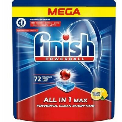Tabletes trauku mazgājamajai mašīnai Finish All in 1 MAX, 72 gab.