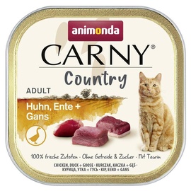 Влажный корм для кошек Animonda Carny Country, курица/мясо утки/гусиное мясо, 0.1 кг