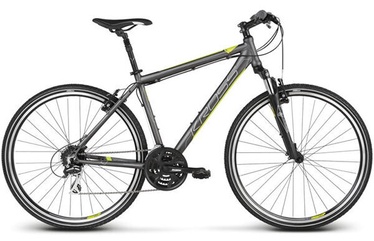 Velosipēds hibrīds Kross Evado 3.0 Lady, 28 ", 19" rāmis, zaļa/pelēka