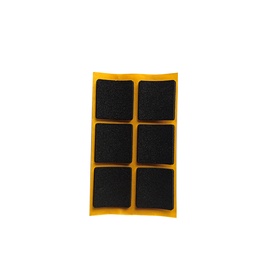 Липкие подкладки для мебели Haushalt, черный, 30x30x2.5 мм, 6 шт
