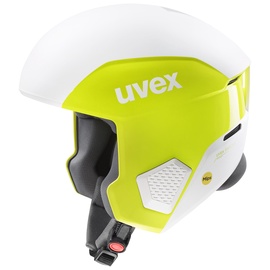 Suusakiiver Uvex Invictus MIPS, valge/kollane, 55-56 cm