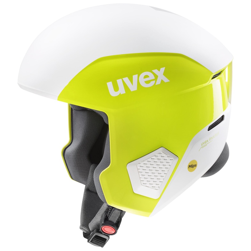 Suusakiiver Uvex Invictus MIPS, valge/kollane, 55-56 cm