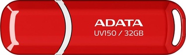 USB atmintinė Adata DashDrive UV150, raudona, 32 GB