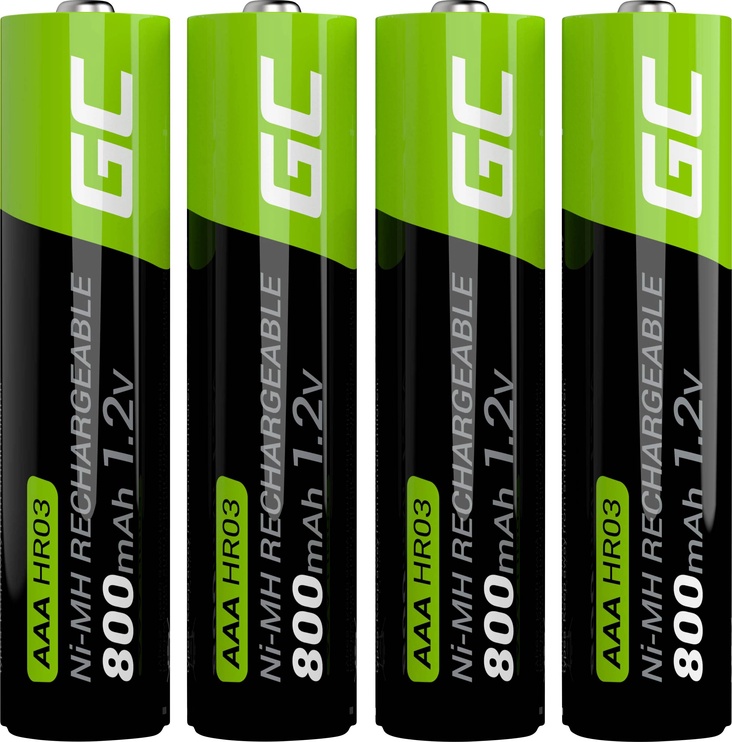 Uzlādējamās baterijas Green Cell GR04, AAA, 800 mAh, 4 gab.