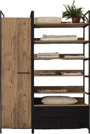 Skapis Kalune Design Dynamic 47, priežu, 133 cm x 52 cm x 225 cm