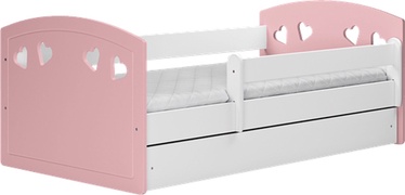Детская кровать одноместная Kocot Kids Julia, белый/розовый, 144 x 90 см