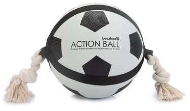 Rotaļlieta sunim Beeztees Action Ball 515202, 40 cm, Ø 12.5 cm, balta/melna, 12.5 cm